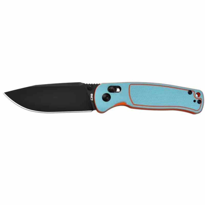 Couteau CJRB Shale Blue/Orange Manche G10 Lame Acier AR-RPM9 BLK Crossbar Lock IKBS Clip J1943BBO - Livraison Gratuite