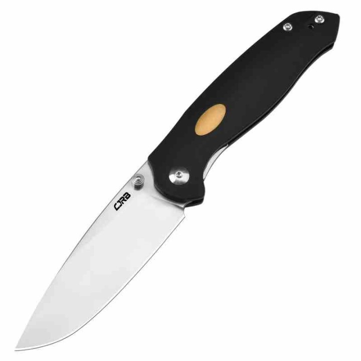 Couteau CJRB Aes Black Manche G10 Lame Acier AR-RPM9 Satin IKBS Linerlock Clip J1938BK - Livraison Gratuite