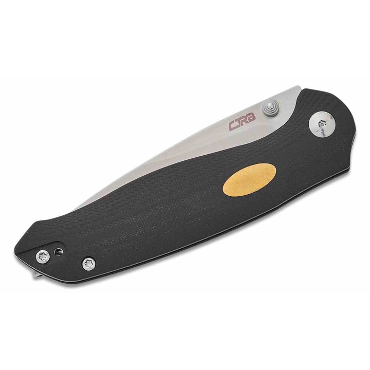Couteau CJRB Aes Black Manche G10 Lame Acier AR-RPM9 Satin IKBS Linerlock Clip J1938BK - Livraison Gratuite