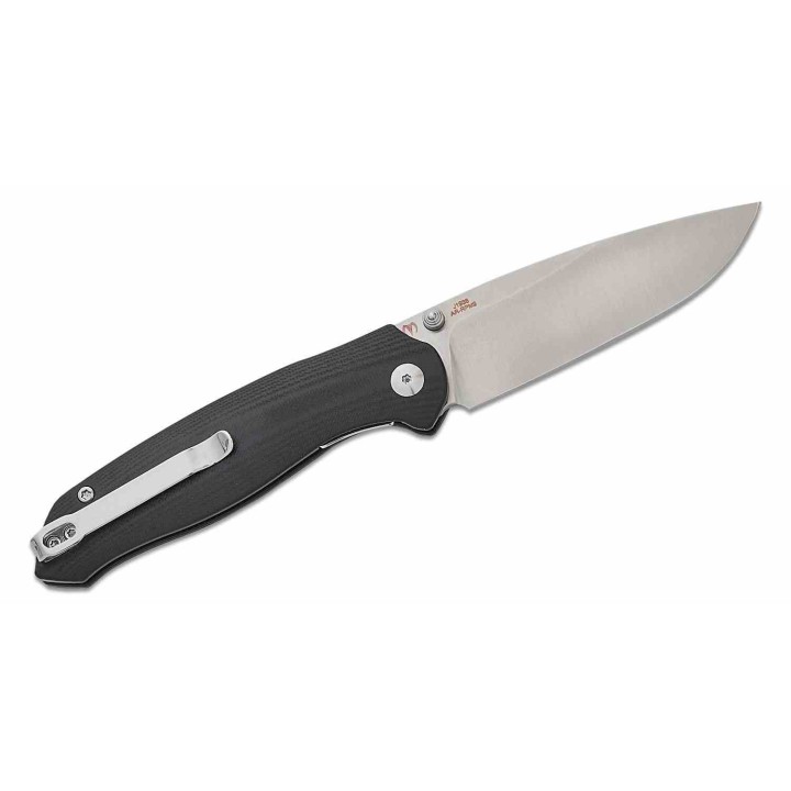 Couteau CJRB Aes Black Manche G10 Lame Acier AR-RPM9 Satin IKBS Linerlock Clip J1938BK - Livraison Gratuite