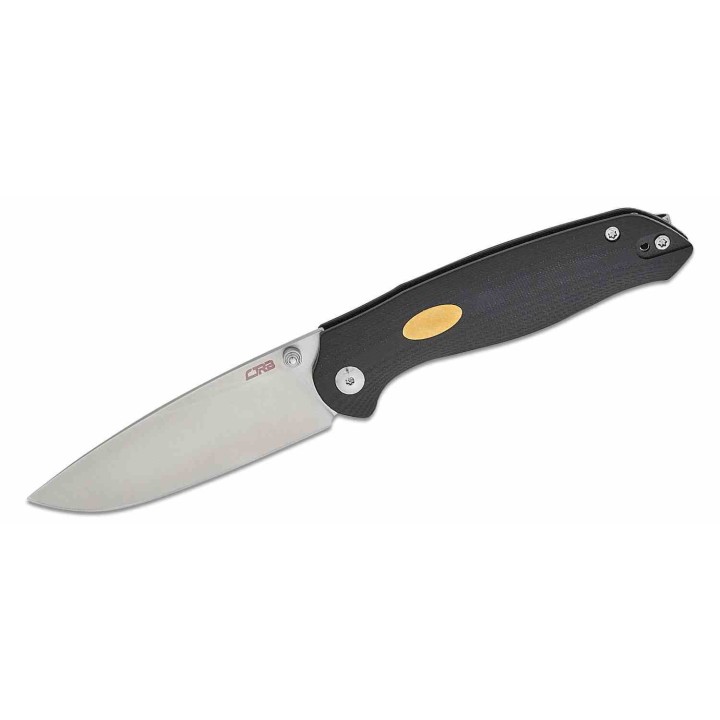 Couteau CJRB Aes Black Manche G10 Lame Acier AR-RPM9 Satin IKBS Linerlock Clip J1938BK - Livraison Gratuite
