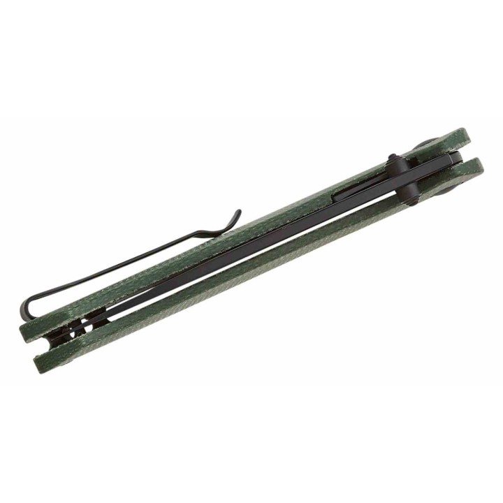 Couteau CJRB Aes Green Manche Micarta Lame Acier AR-RPM9 BLK IKBS Linerlock Clip J1938BMGN - Livraison Gratuite