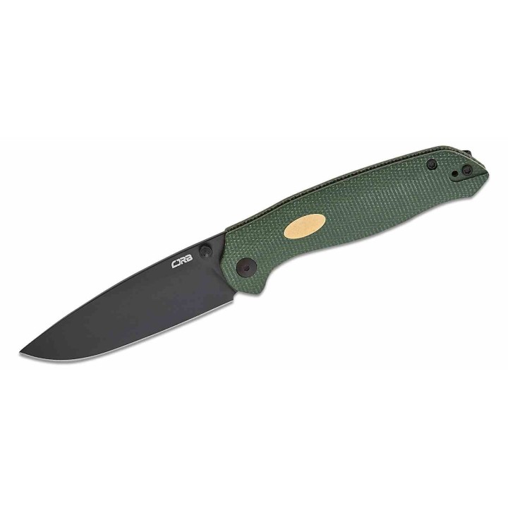Couteau CJRB Aes Green Manche Micarta Lame Acier AR-RPM9 BLK IKBS Linerlock Clip J1938BMGN - Livraison Gratuite