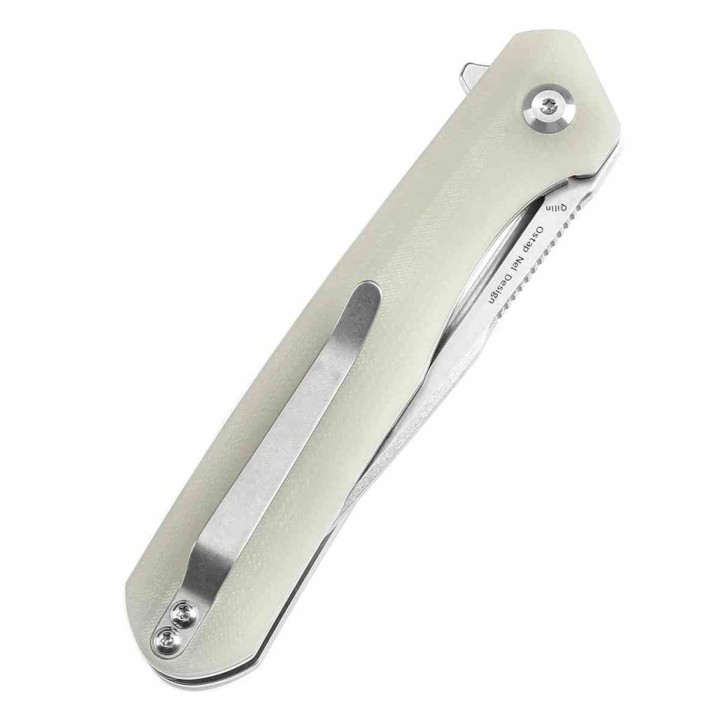 Couteau KANSEPT Qilin Jade Manche G10 Lame Acier 154CM SW IKBS Linerlock Clip KT1047T5 - Livraison Gratuite