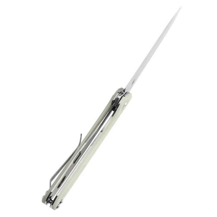 Couteau KANSEPT Qilin Jade Manche G10 Lame Acier 154CM SW IKBS Linerlock Clip KT1047T5 - Livraison Gratuite
