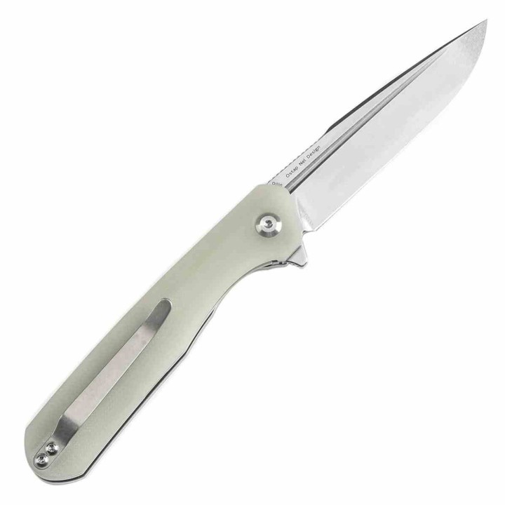 Couteau KANSEPT Qilin Jade Manche G10 Lame Acier 154CM SW IKBS Linerlock Clip KT1047T5 - Livraison Gratuite