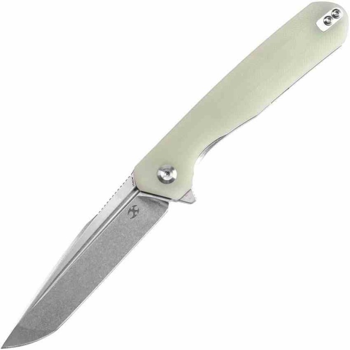 Couteau KANSEPT Qilin Jade Manche G10 Lame Acier 154CM SW IKBS Linerlock Clip KT1047T5 - Livraison Gratuite