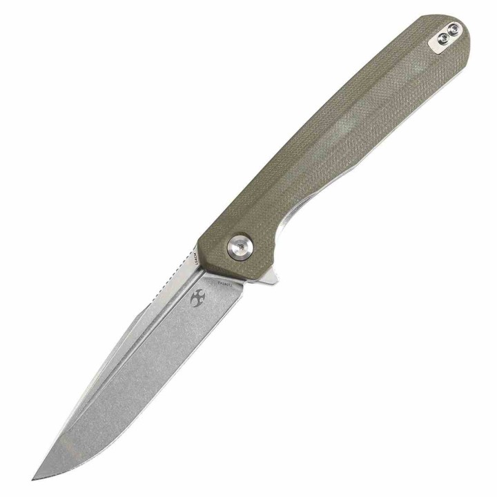 Couteau KANSEPT Qilin Olive Manche G10 Lame Acier 154CM SW IKBS Linerlock Clip KT1047A2 - Livraison Gratuite