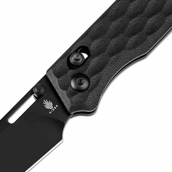 Couteau Kizer Task Black Manche G10 Lame Acier 154CM Black Clutch Lock Clip KIV3641C2 - Livraison Gratuite