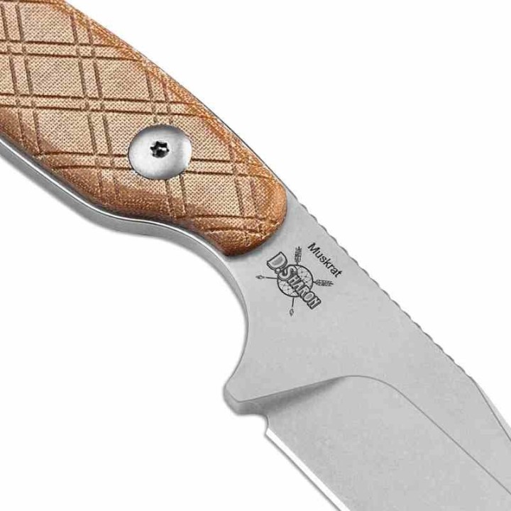 Couteau Kizer Muskrat Brown Manche Micarta Lame Acier 154CM Etui Kydex KI1064C1 - Livraison Gratuite