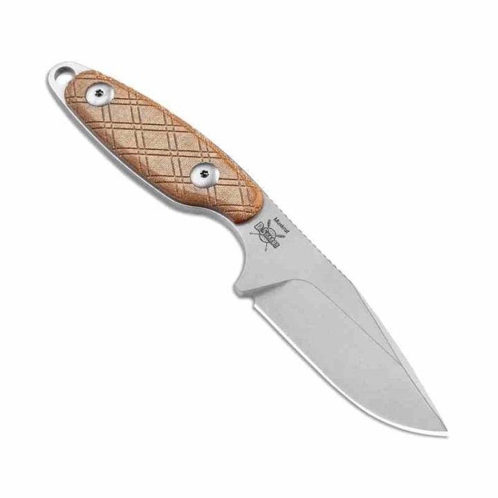 Couteau Kizer Muskrat Brown Manche Micarta Lame Acier 154CM Etui Kydex KI1064C1 - Livraison Gratuite
