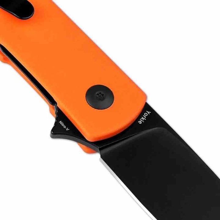 Couteau Kizer Yorkie Orange Manche G10 Lame Acier NitroV Liner Lock Clip KIV3525A2 - Livraison Gratuite