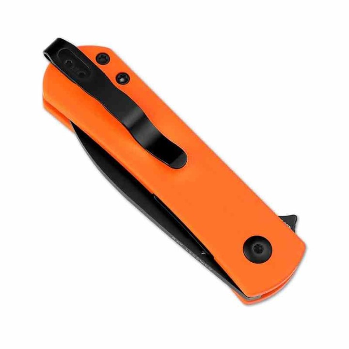 Couteau Kizer Yorkie Orange Manche G10 Lame Acier NitroV Liner Lock Clip KIV3525A2 - Livraison Gratuite