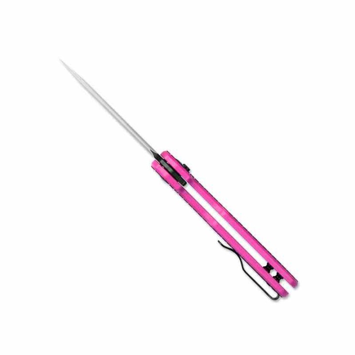 Couteau Kizer Cormorant Pink Lame Nitro-V Black Manche G10 IKBS Button Lock Clip KIV4562A2 - Livraison Gratuite