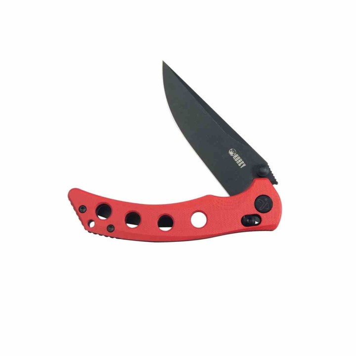 Couteau Kubey Hound Red Manche G-10 Lame Acier 14C28N Crossbar Lock Clip KUB172E - Livraison Gratuite