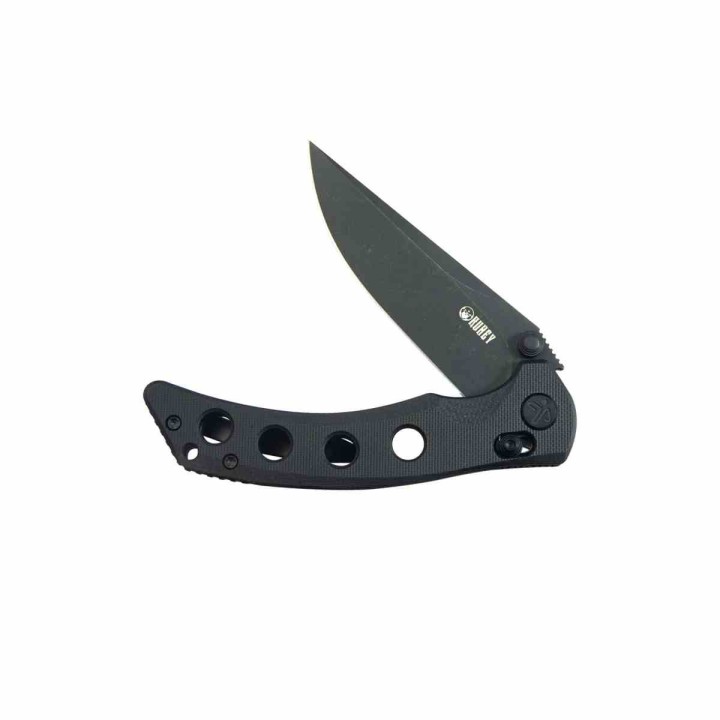 Couteau Kubey Hound Black Manche G-10 Lame Acier 14C28N Crossbar Lock Clip KUB172B - Livraison Gratuite