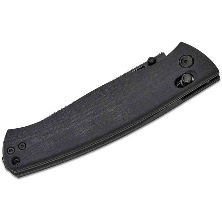 Couteau Real Steel Pathfinder Black Manche G10 Lame Drop Point Acier 14C28N BLK Slide Lock Clip RS7851BB - Livraison Gratuite