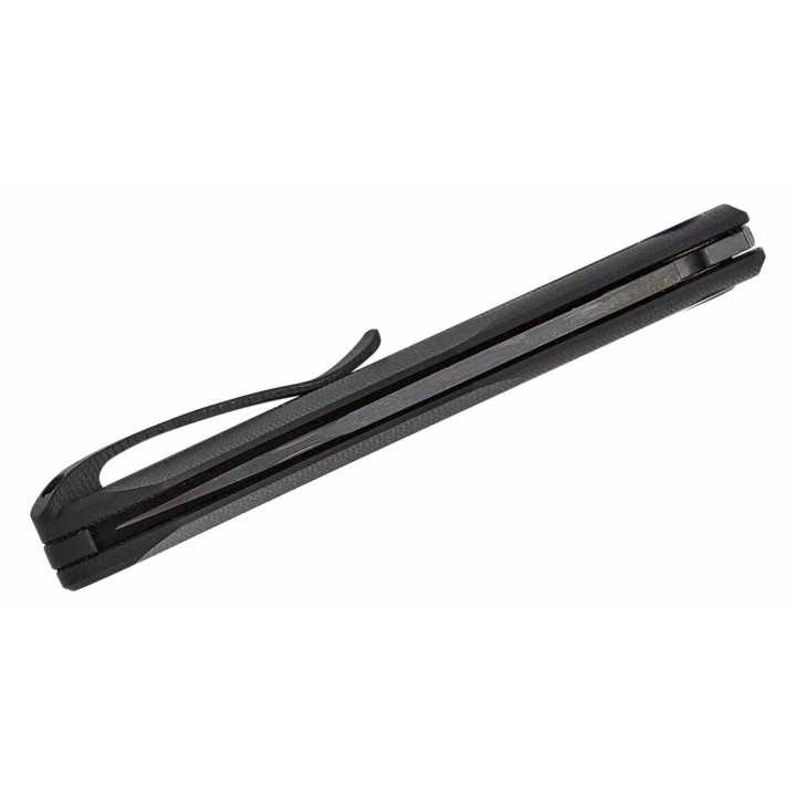 Couteau Real Steel Stella Lux Black Manche G10 Lame Acier K110 Black Slipjoint Clip RS7041Z1 - Livraison Gratuite