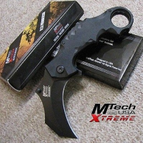 Couteau Karambit MTech Xtreme Acier 440C Manche FRN Linerlock MTXA815BK - Livraison Gratuite