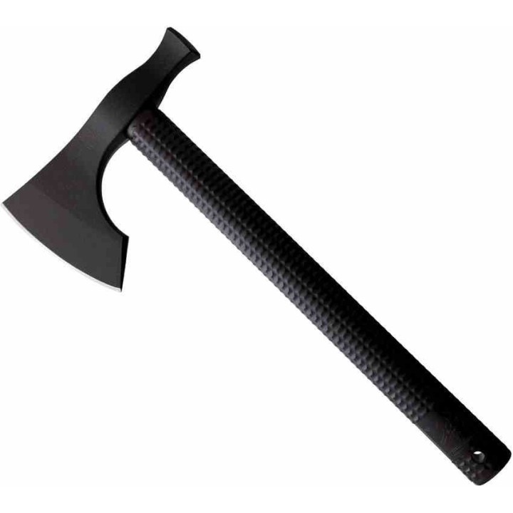 Tomahawk Américain Model 2 Lame Acier Carbone 1060 Black Manche en Nylon Étui Kydex Made USA ATC2NBK - Livraison Gratuite