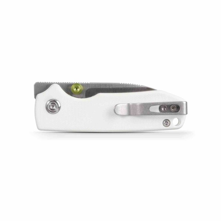 Couteau Vosteed Raccoon Cub White Lame Acier 14C28N Manche G10 IKBS Linerlock Clip VOSA3603 - Livraison Gratuite