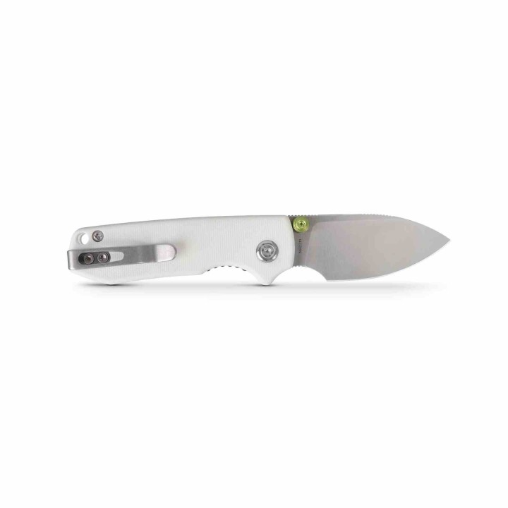 Couteau Vosteed Raccoon Cub White Lame Acier 14C28N Manche G10 IKBS Linerlock Clip VOSA3603 - Livraison Gratuite