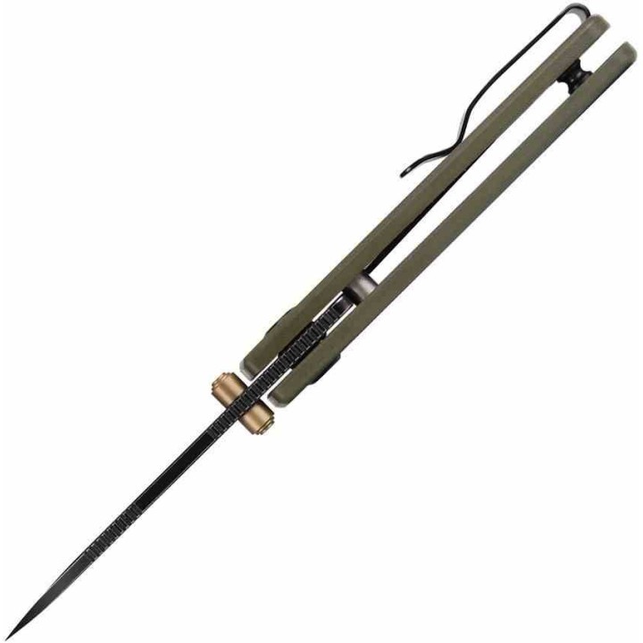 Couteau Vosteed Raccoon Cub OD Green Lame Acier 14C28N Manche G10 IKBS Linerlock Clip VOSA3602 - Livraison Gratuite