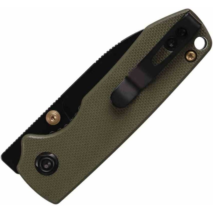 Couteau Vosteed Raccoon Cub OD Green Lame Acier 14C28N Manche G10 IKBS Linerlock Clip VOSA3602 - Livraison Gratuite