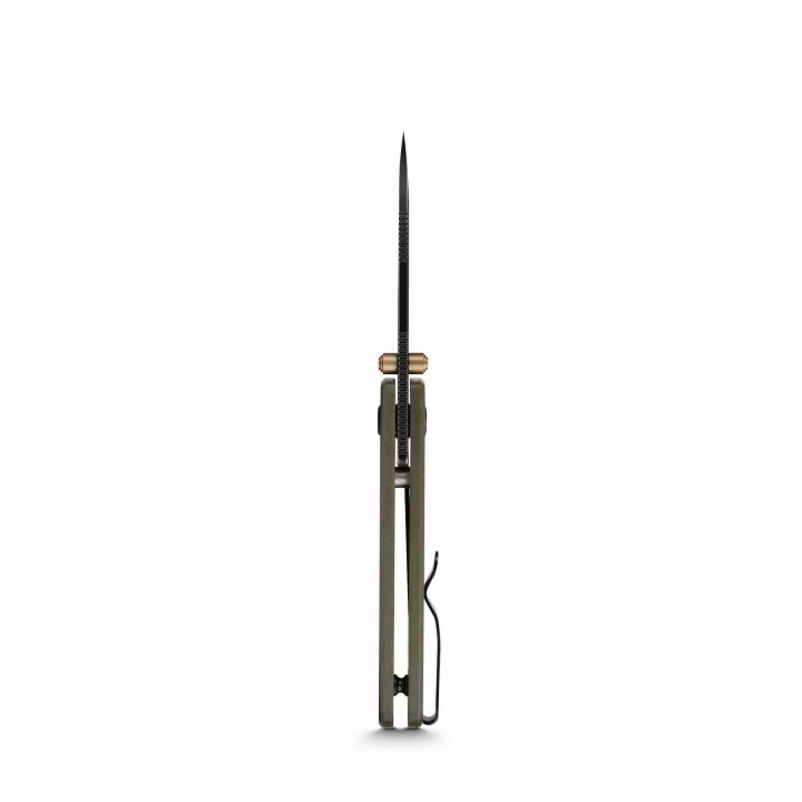 Couteau Vosteed Raccoon Cub OD Green Lame Acier 14C28N Manche G10 IKBS Linerlock Clip VOSA3602 - Livraison Gratuite