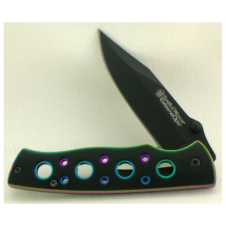 Couteau Smith&Wesson S&W Knives Extreme OPS Knife SW113 Rainbow