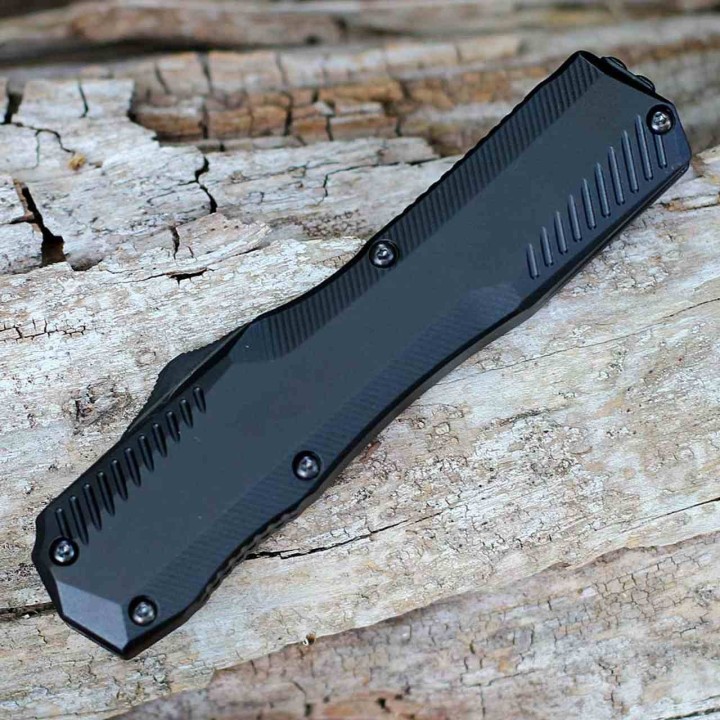 Couteau Automatique Kershaw OTF AUTO CPM-MagnaCut Black Combo Double Edge Manche Alu Clip USA KS9000DEST - Livraison Gratuite