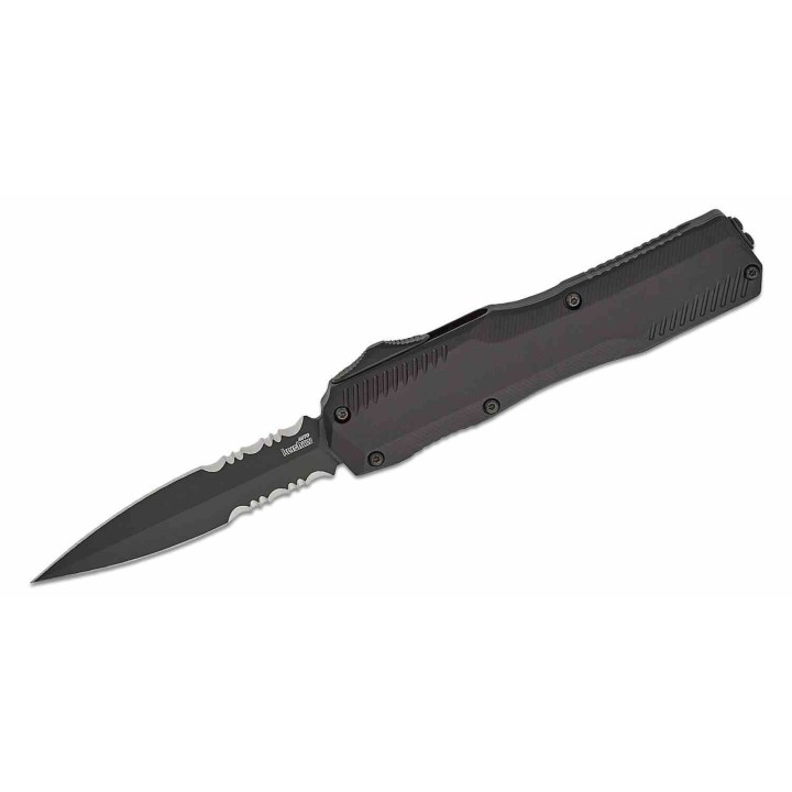 Couteau Automatique Kershaw OTF AUTO CPM-MagnaCut Black Combo Double Edge Manche Alu Clip USA KS9000DEST - Livraison Gratuite