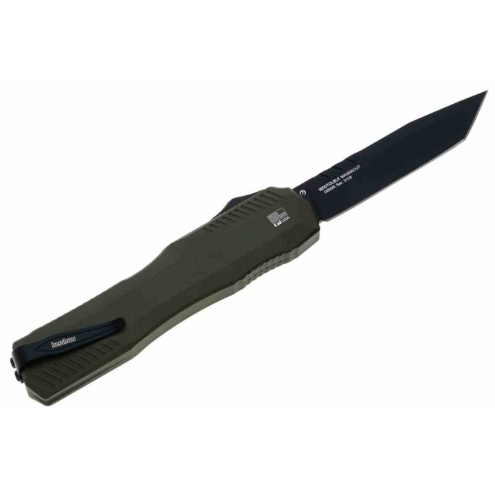 Couteau Automatique Kershaw OTF AUTO CPM-MagnaCut Black Tanto Manche Alu Clip USA KS9000TOLBLK - Livraison Gratuite