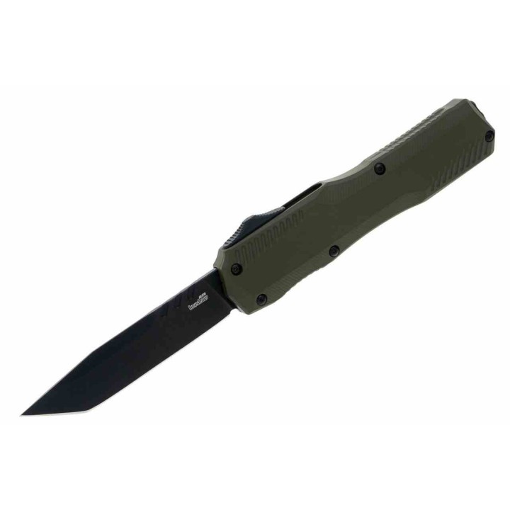Couteau Automatique Kershaw OTF AUTO CPM-MagnaCut Black Tanto Manche Alu Clip USA KS9000TOLBLK - Livraison Gratuite
