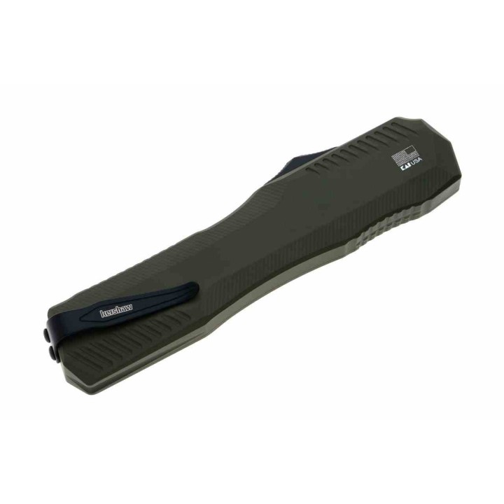 Couteau Automatique Kershaw OTF AUTO CPM-MagnaCut Black Tanto Manche Alu Clip USA KS9000TOLBLK - Livraison Gratuite