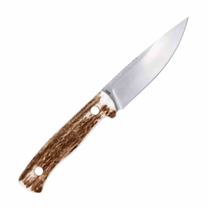 Couteau Cobratec Knives Koonsman Stag Manche Bois de Cerf Lame Acier M390 Etui Cuir CBTKMNSTG - Livraison Gratuite