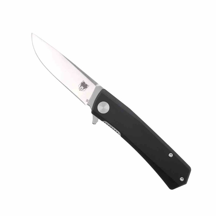 Couteau Cobratec Knives Serpent Black Manche G10 Lame Acier D2 IKBS Linerlock Clip CBTSRPBLK - Livraison Gratuite