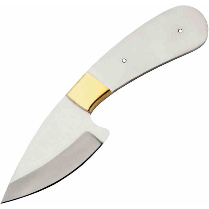 Lot de 2 Lame A Customiser Rite Edge Lame Acier Inox Garde Laiton Etui Cuir BL7737 - Livraison Gratuite