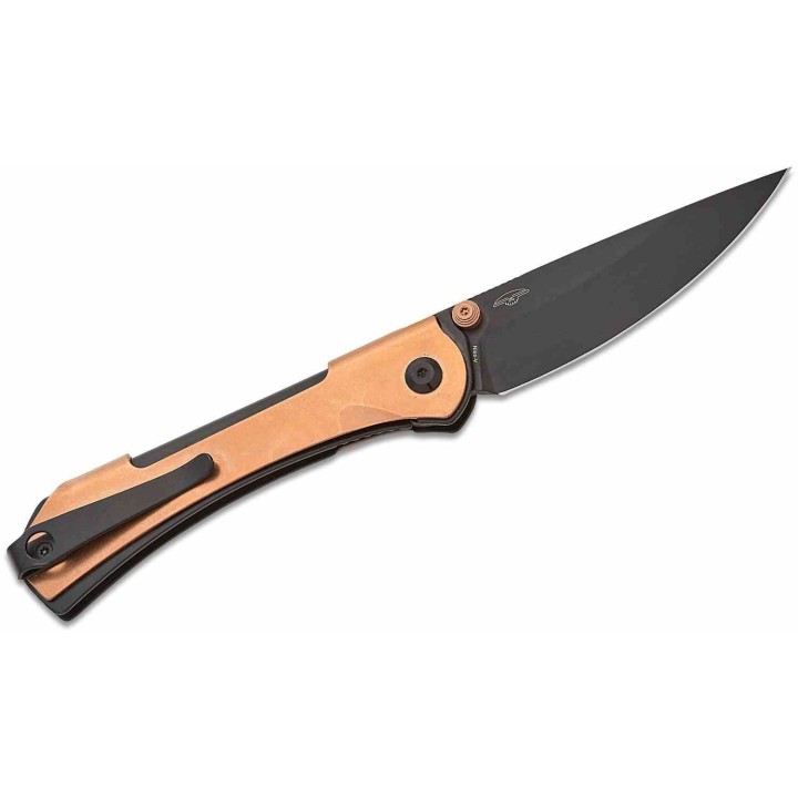 Couteau Real Steel Sylph Copper Manche Cuivre Lame Acier Nitro-V Black PVD Liner Lock Clip RS7141GB - Livraison Gratuite