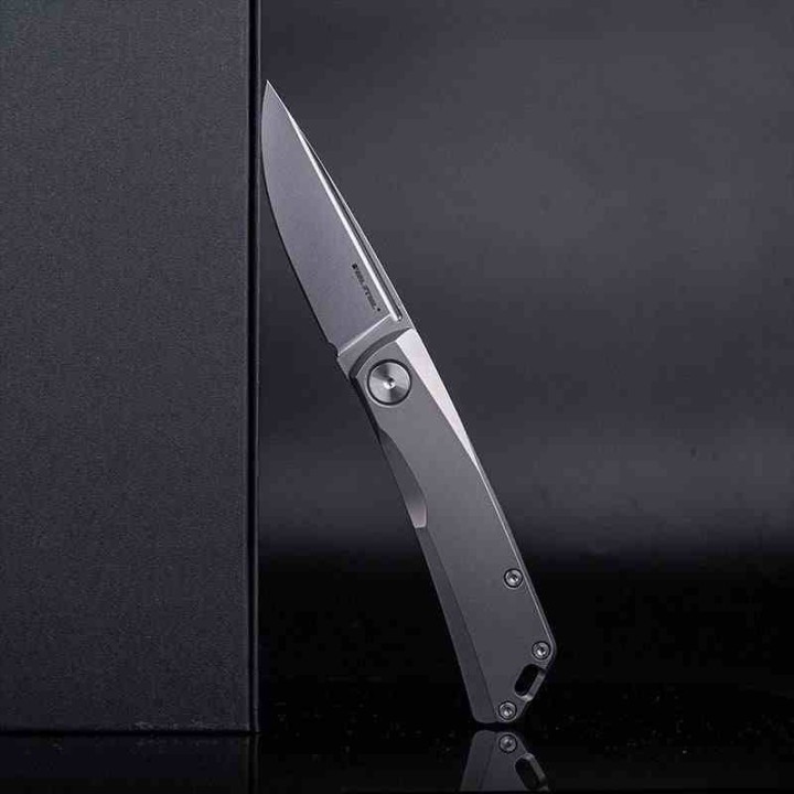 Couteau Real Steel Luna Titane Lame Acier N690 SW Slipjoint Clip RS7001 - Livraison Gratuite