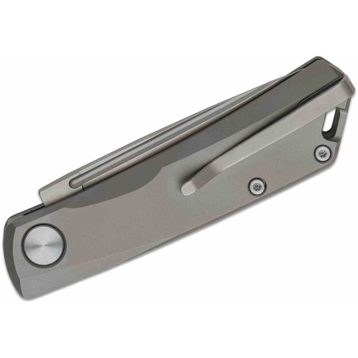 Couteau Real Steel Luna Titane Lame Acier N690 SW Slipjoint Clip RS7001 - Livraison Gratuite