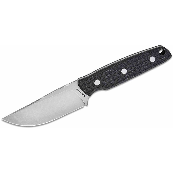 Couteau Vosteed Mink Black Manche Micarta Lame Acier Nitro-V SW Etui Kydex VOSD0101 - Livraison Gratuite