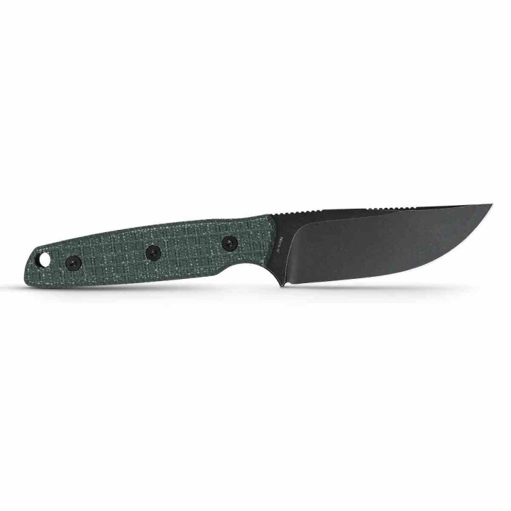 Couteau Vosteed Mink Green Manche Micarta Lame Acier Nitro-V BLK Etui Kydex VOSD0102 - Livraison Gratuite