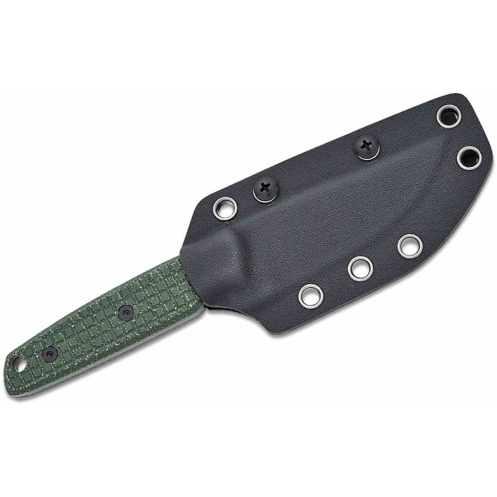 Couteau Vosteed Mink Green Manche Micarta Lame Acier Nitro-V BLK Etui Kydex VOSD0102 - Livraison Gratuite