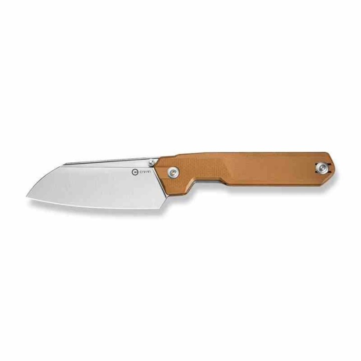  Couteau CIVIVI Hid Brown Manche G10 Lame Tanto Reverse Acier 14C28N Satin IKBS Liner Lock Clip CIVC230083 - Livraison Gratuite