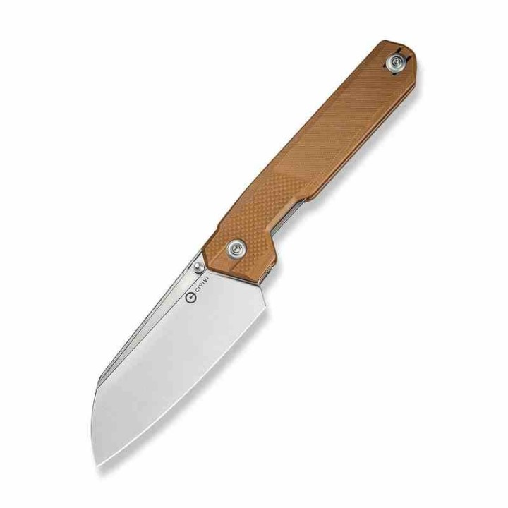  Couteau CIVIVI Hid Brown Manche G10 Lame Tanto Reverse Acier 14C28N Satin IKBS Liner Lock Clip CIVC230083 - Livraison Gratuite