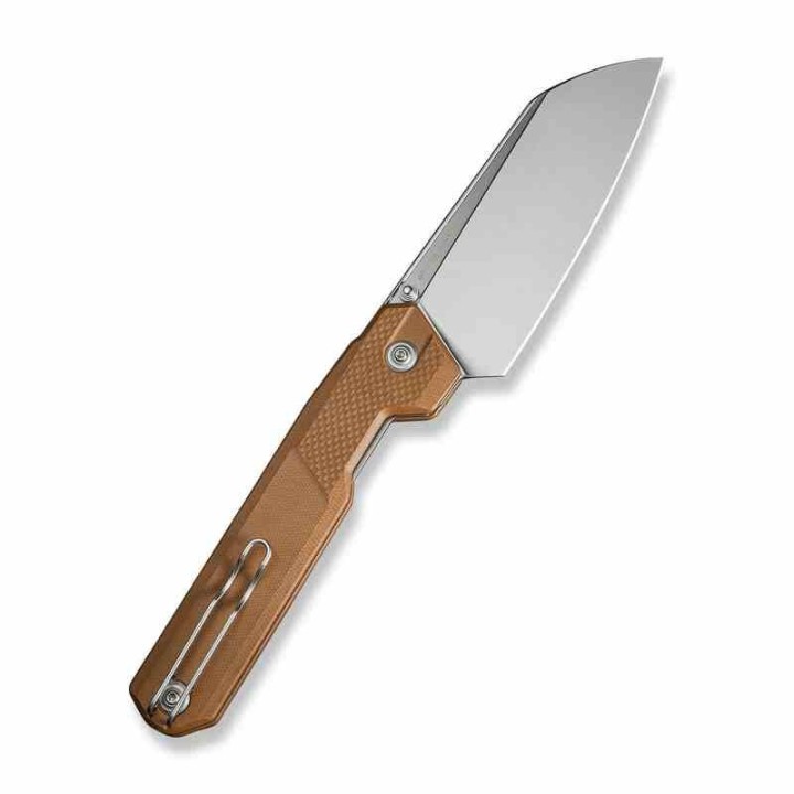  Couteau CIVIVI Hid Brown Manche G10 Lame Tanto Reverse Acier 14C28N Satin IKBS Liner Lock Clip CIVC230083 - Livraison Gratuite