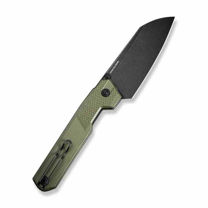 Couteau CIVIVI Hid Green Manche G10 Lame Tanto Reverse Acier 14C28N Blk IKBS Liner Lock Clip CIVC230082 - Livraison Gratuite