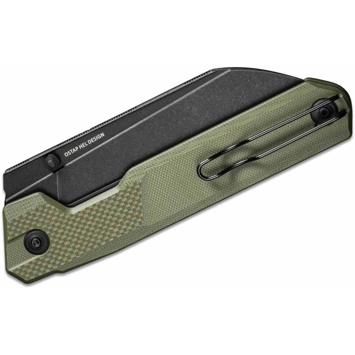 Couteau CIVIVI Hid Green Manche G10 Lame Tanto Reverse Acier 14C28N Blk IKBS Liner Lock Clip CIVC230082 - Livraison Gratuite