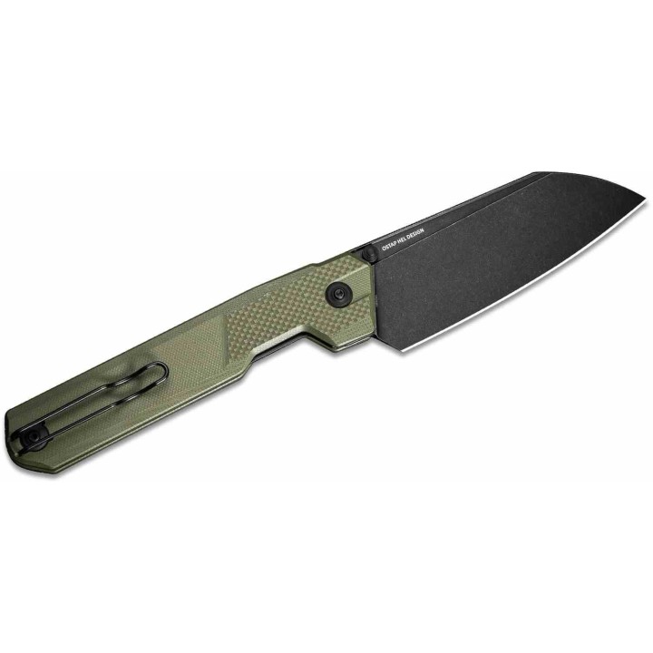 Couteau CIVIVI Hid Green Manche G10 Lame Tanto Reverse Acier 14C28N Blk IKBS Liner Lock Clip CIVC230082 - Livraison Gratuite